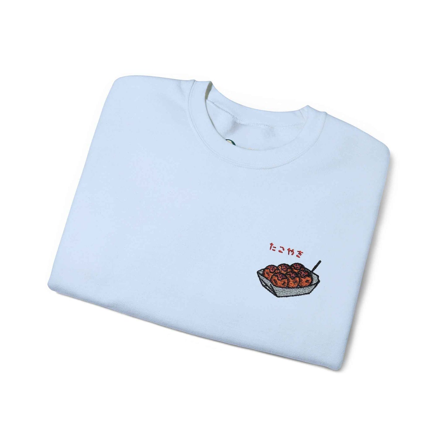 Takoyaki Embroidered Sweatshirt Japanese Food Design by IROHA studio