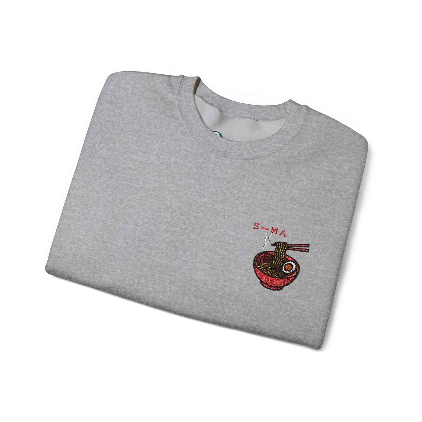 Ramen Embroidered Sweatshirt - Japanese food Design by IROHA studio