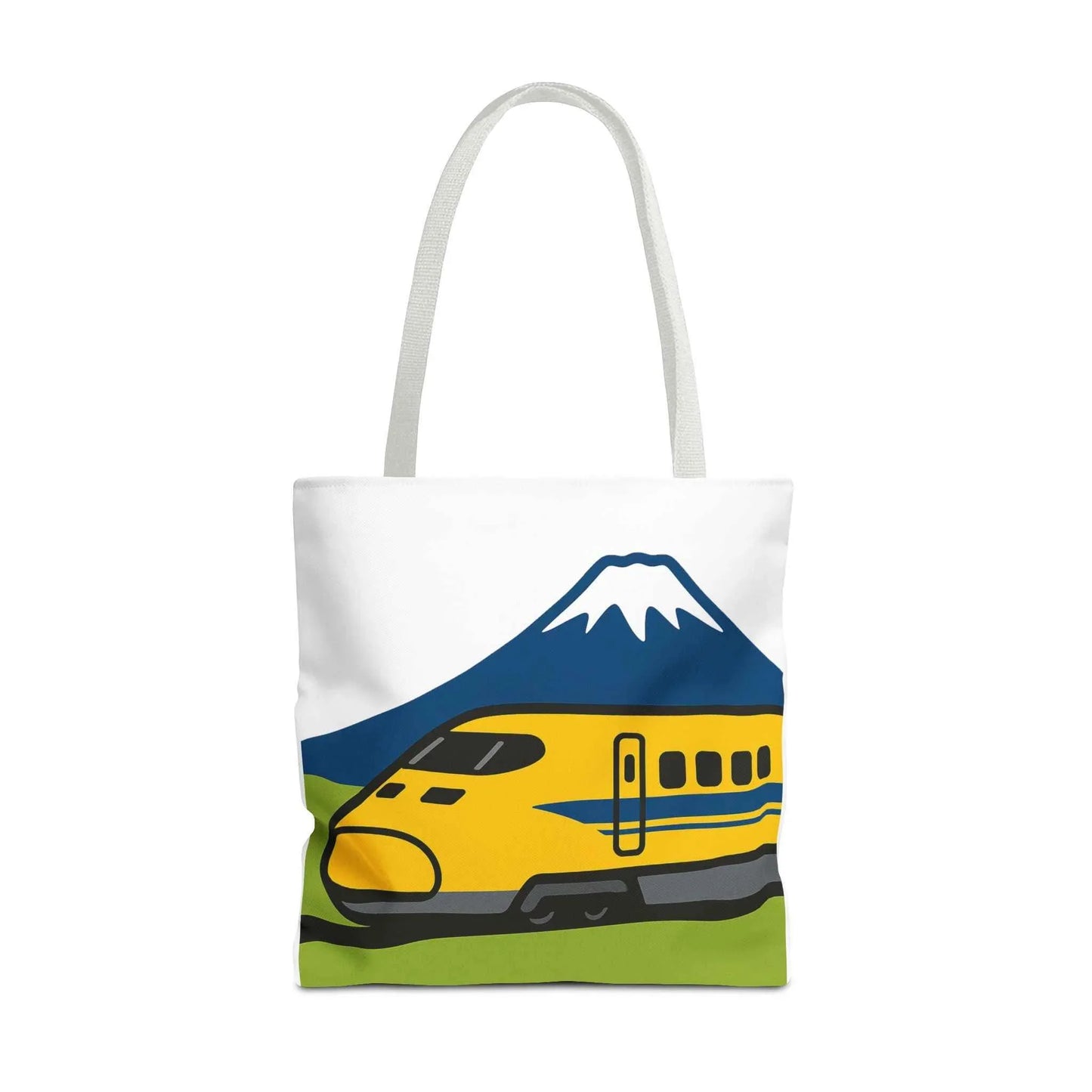 Shinkansen DR Yellow Tote Bag - Mt. Fuji Design by IROHA studio