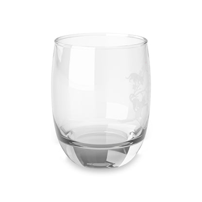 Whiskey Glass with Cat and Cherry Blossoms by IROHA studio