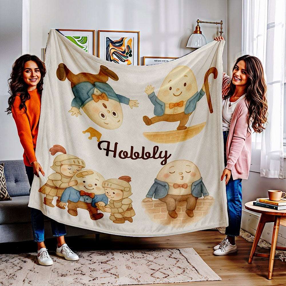 Personalised Baby & Kids Blanket - Humpty Dumpty Theme by IROHA-studio