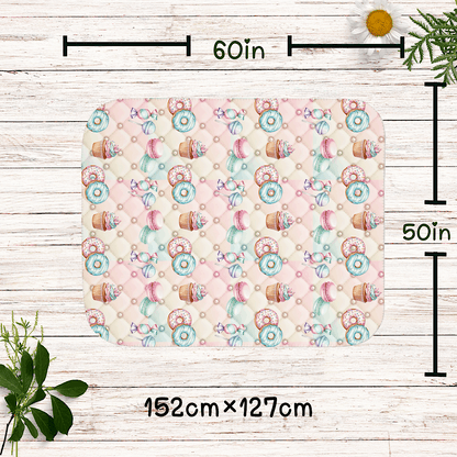 Personalized Sweet Treats Throw Blanket (Pastel) by IROHA-studio