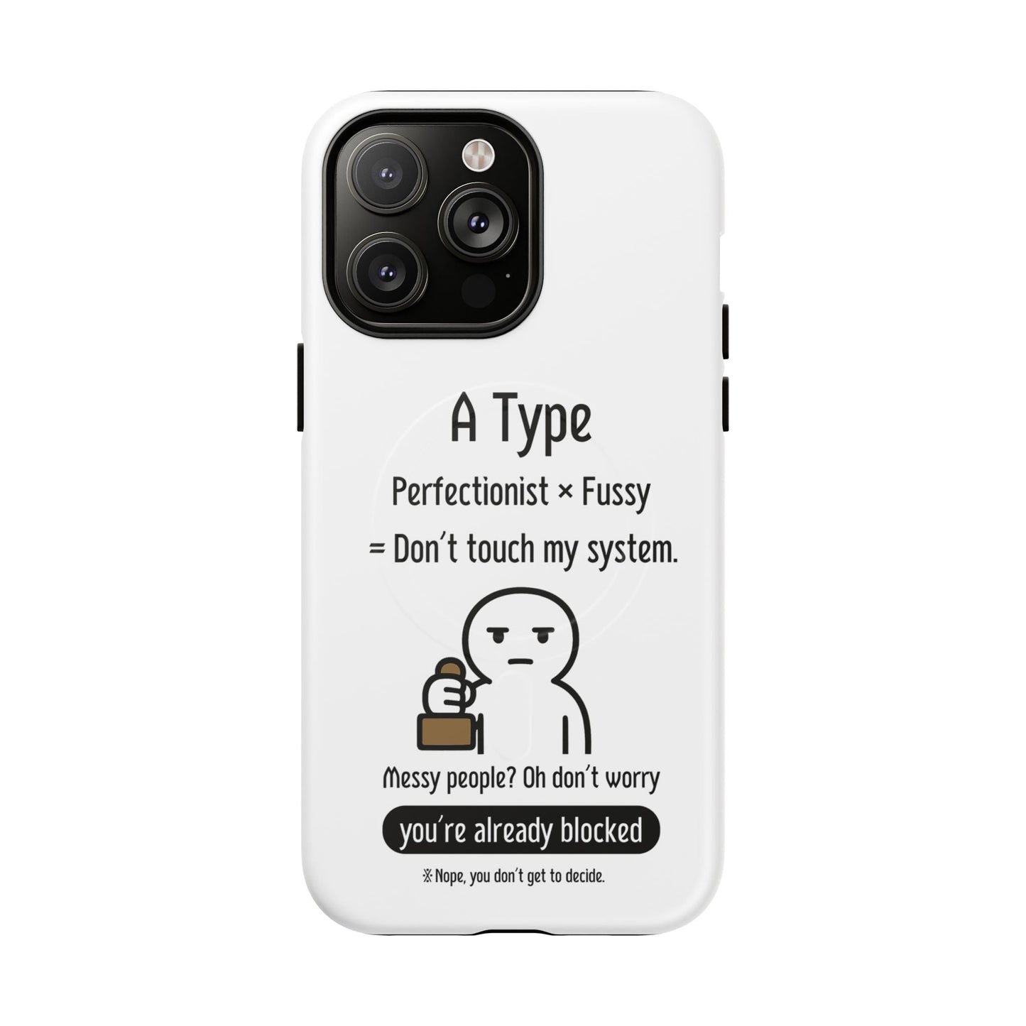 Photo of A Blood Type Phone Case Magnetic Charging Compatible & Bold Personality Design from IROHA - STUDIO