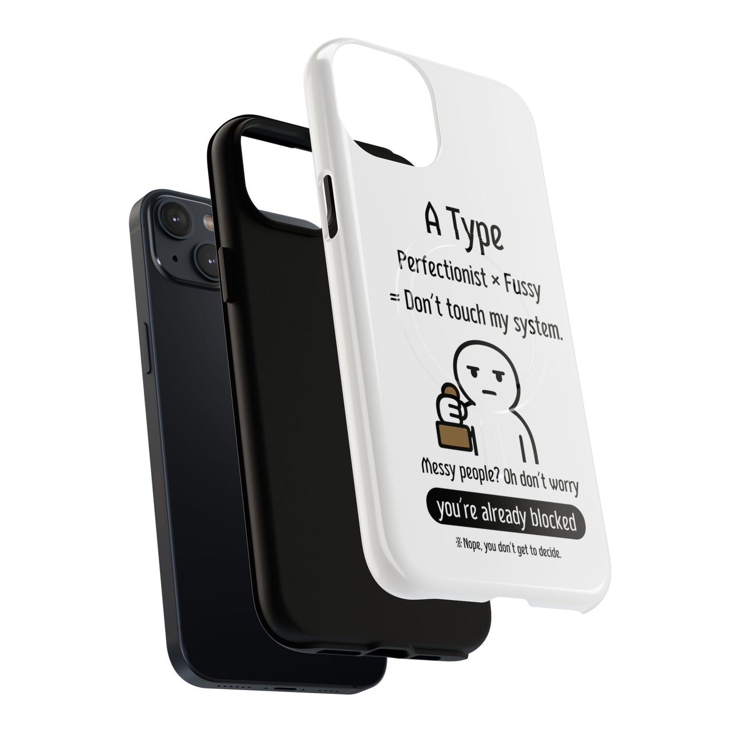 Photo of A Blood Type Phone Case Magnetic Charging Compatible & Bold Personality Design from IROHA - STUDIO
