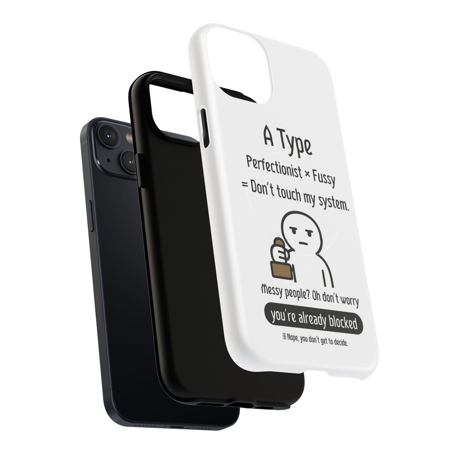 Photo of A Blood Type Phone Case Magnetic Charging Compatible & Bold Personality Design from IROHA - STUDIO