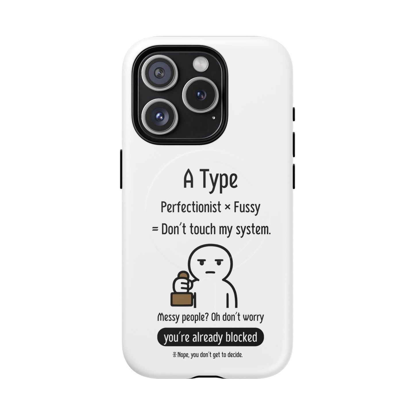 Photo of A Blood Type Phone Case Magnetic Charging Compatible & Bold Personality Design from IROHA - STUDIO