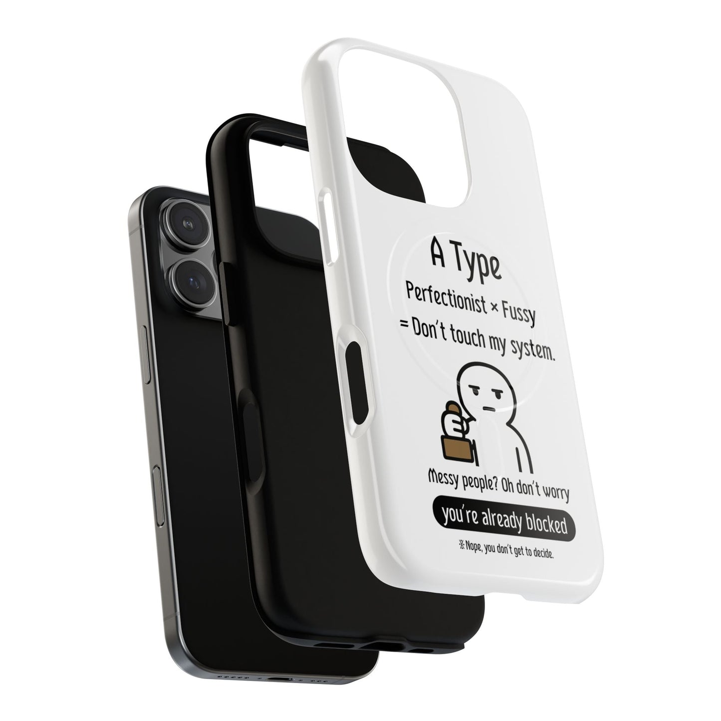 Photo of A Blood Type Phone Case Magnetic Charging Compatible & Bold Personality Design from IROHA - STUDIO