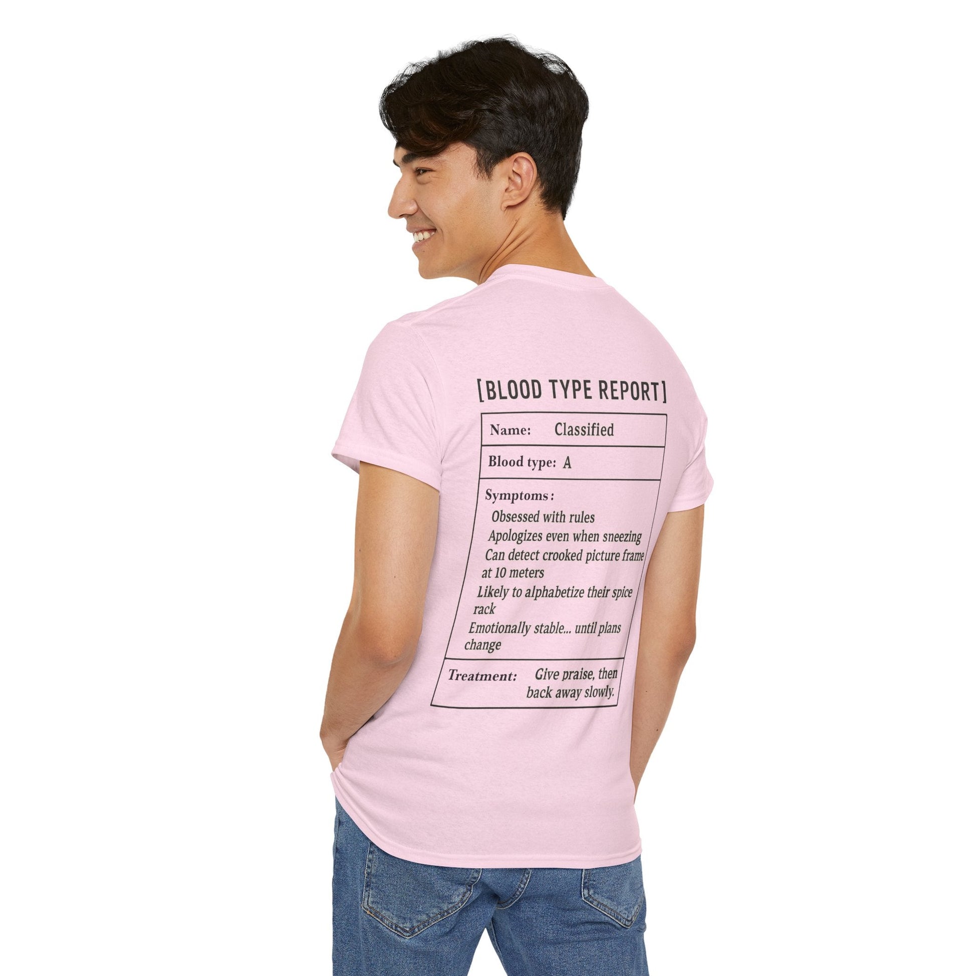 A Blood Type T-Shirt - Funny Insect Tee Japanese Humour Gift by IROHA-studio