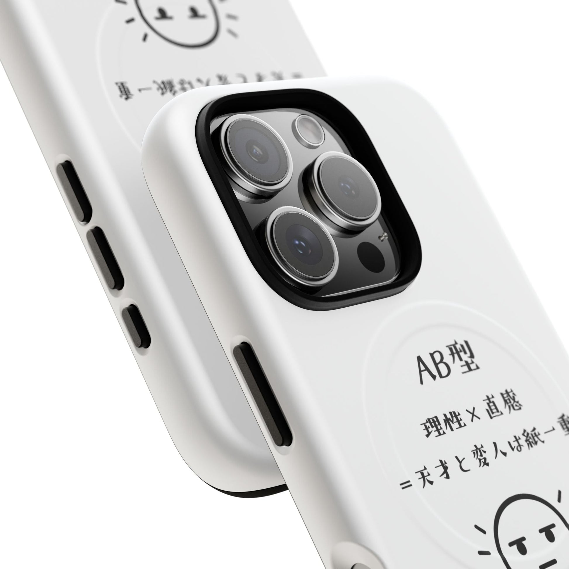 Photo of AB Blood Type Phone Case Magnetic Charging Compatible & Bold Personality Design (Japanese version) from IROHA - STUDIO