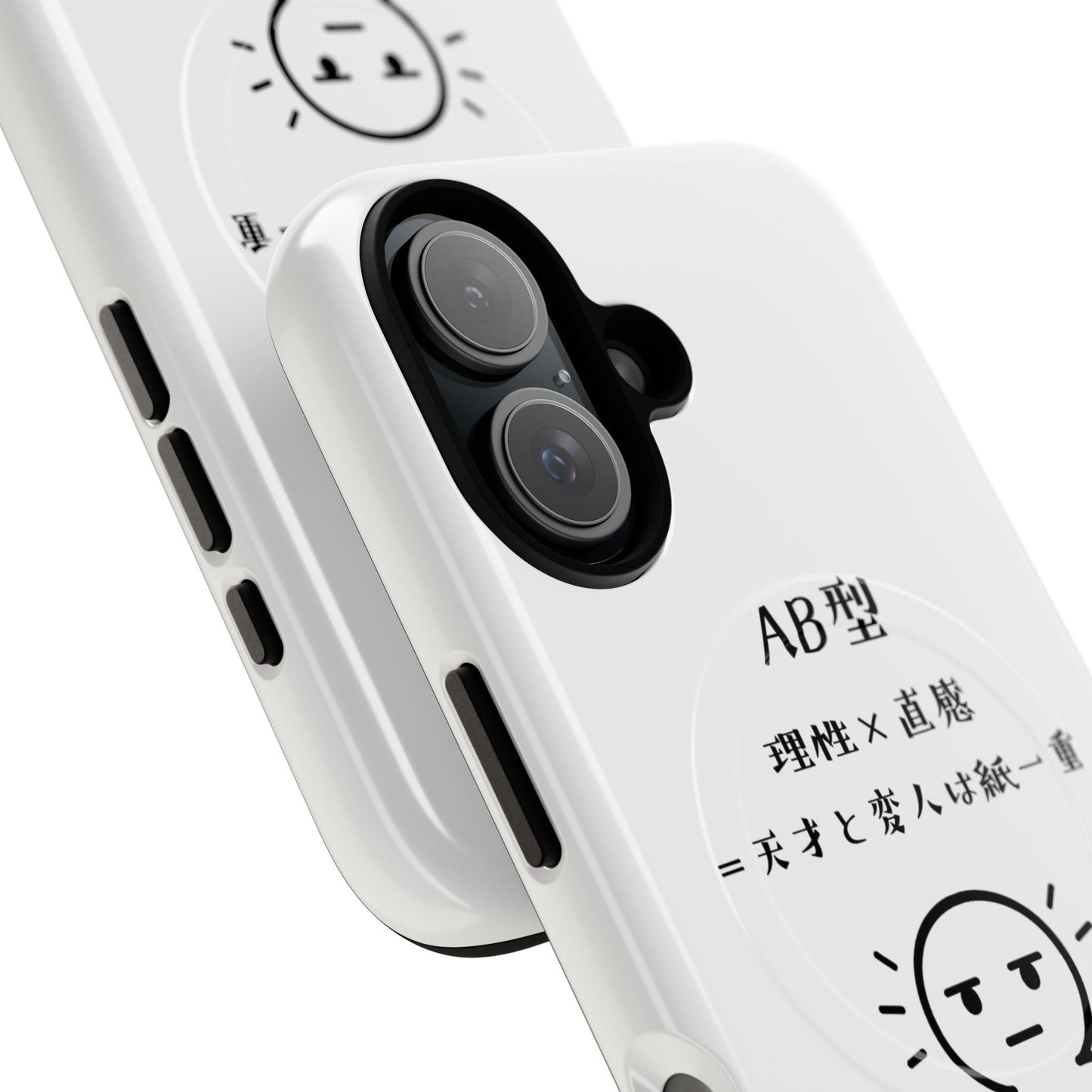 Photo of AB Blood Type Phone Case Magnetic Charging Compatible & Bold Personality Design (Japanese version) from IROHA - STUDIO
