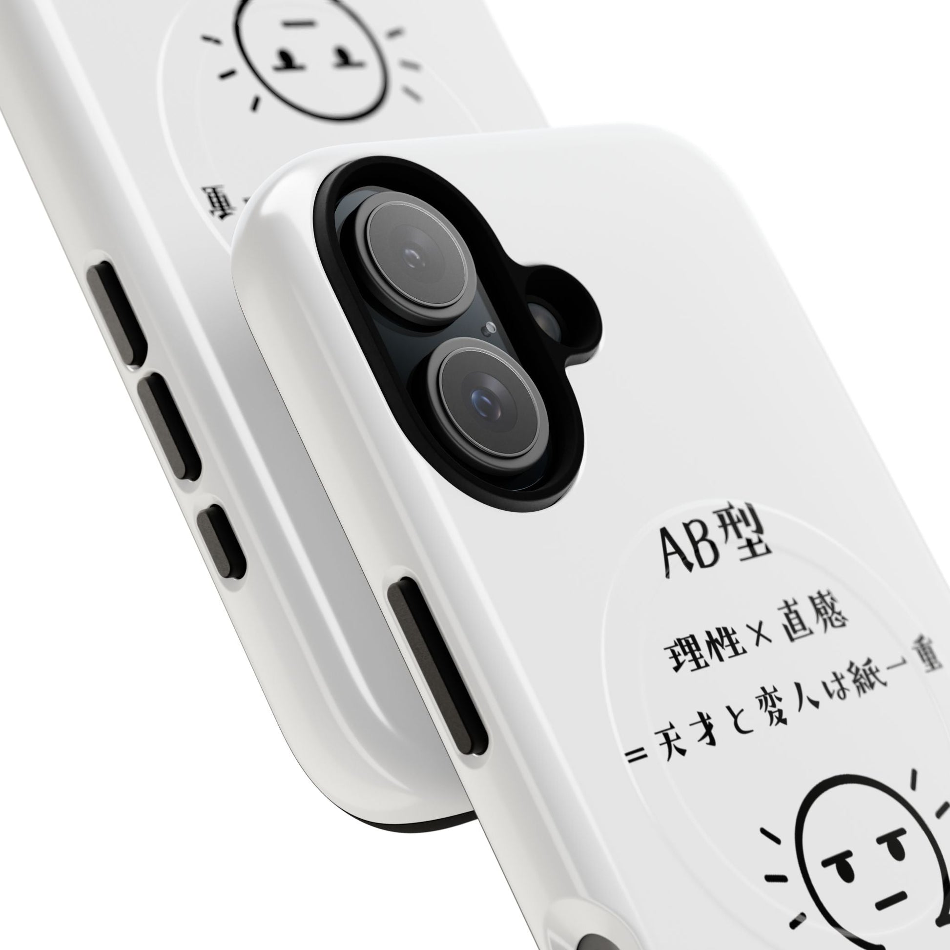 Photo of AB Blood Type Phone Case Magnetic Charging Compatible & Bold Personality Design (Japanese version) from IROHA - STUDIO