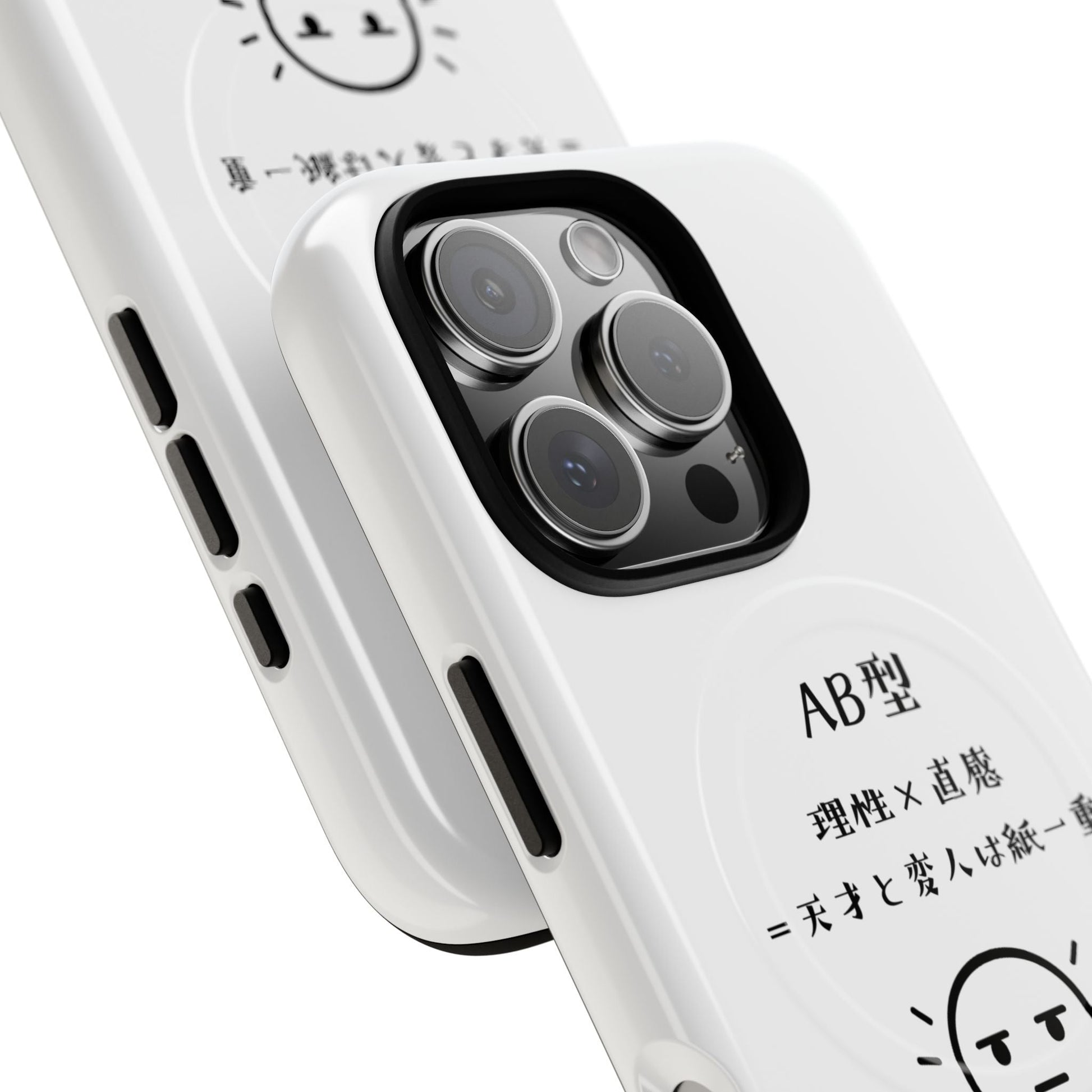 Photo of AB Blood Type Phone Case Magnetic Charging Compatible & Bold Personality Design (Japanese version) from IROHA - STUDIO