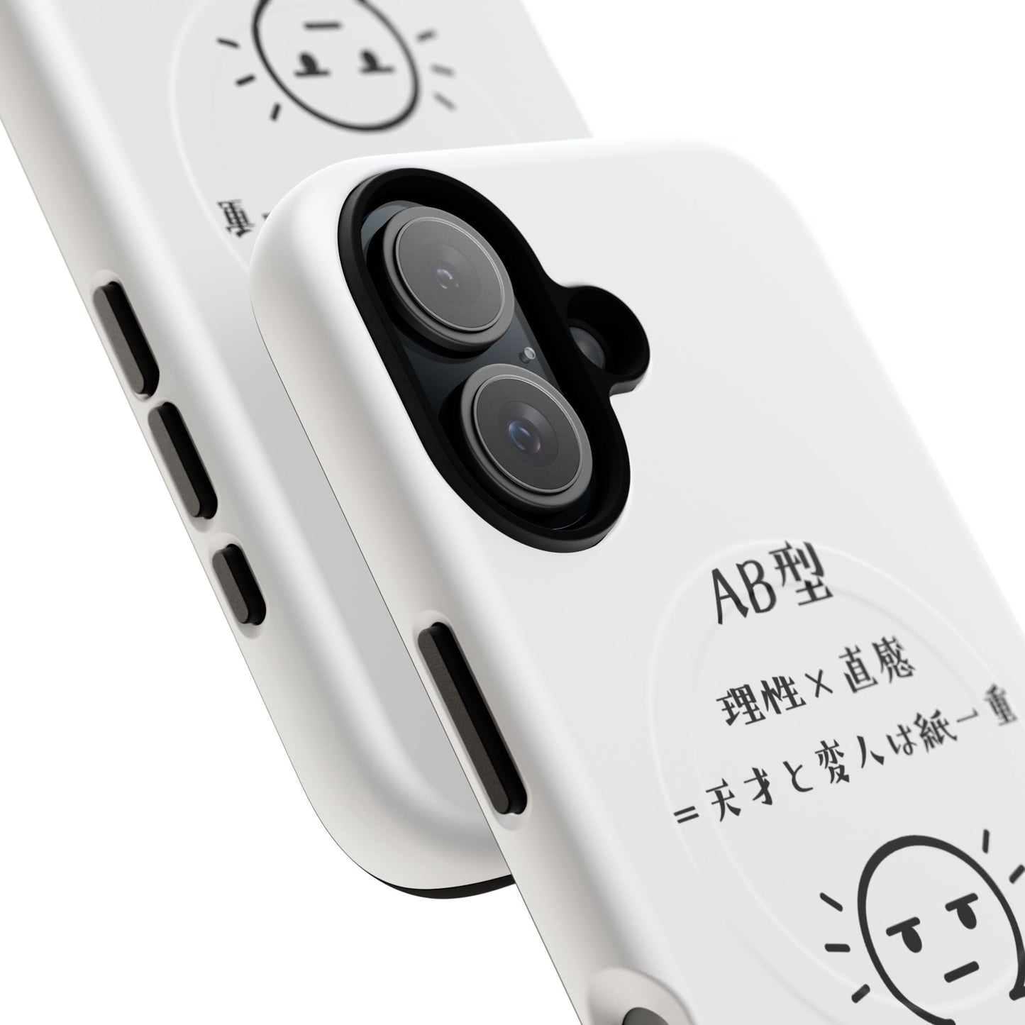 Photo of AB Blood Type Phone Case Magnetic Charging Compatible & Bold Personality Design (Japanese version) from IROHA - STUDIO