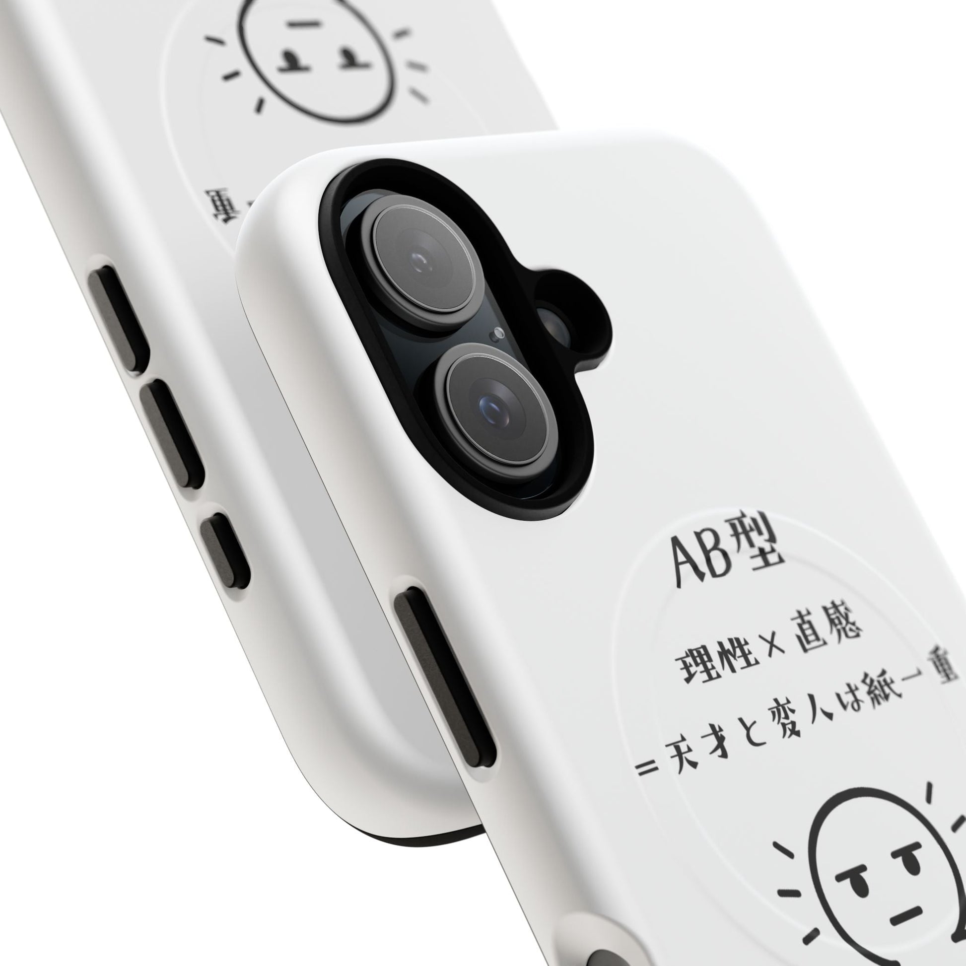 Photo of AB Blood Type Phone Case Magnetic Charging Compatible & Bold Personality Design (Japanese version) from IROHA - STUDIO