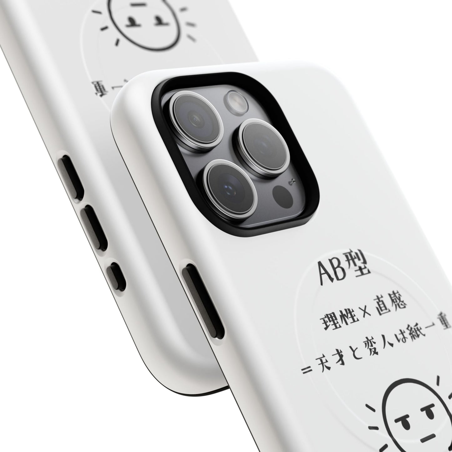 Photo of AB Blood Type Phone Case Magnetic Charging Compatible & Bold Personality Design (Japanese version) from IROHA - STUDIO