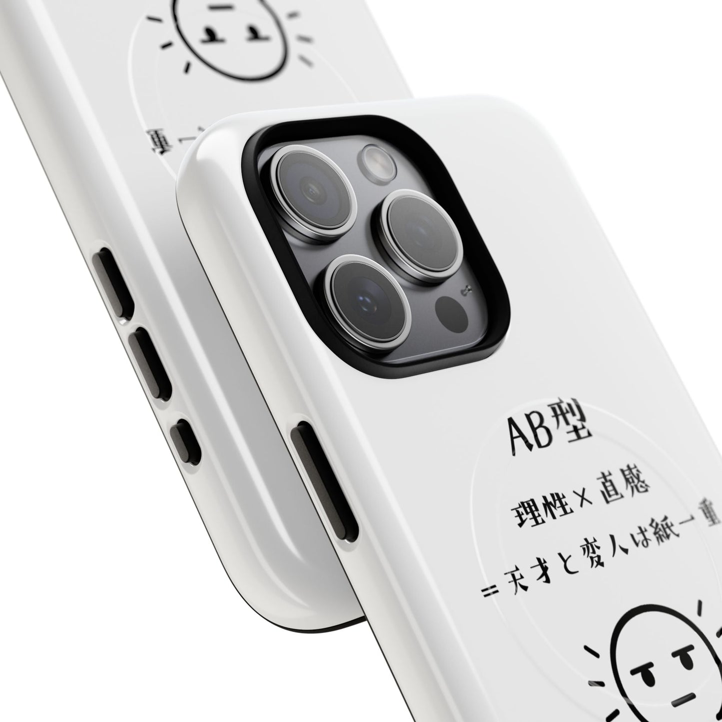 Photo of AB Blood Type Phone Case Magnetic Charging Compatible & Bold Personality Design (Japanese version) from IROHA - STUDIO