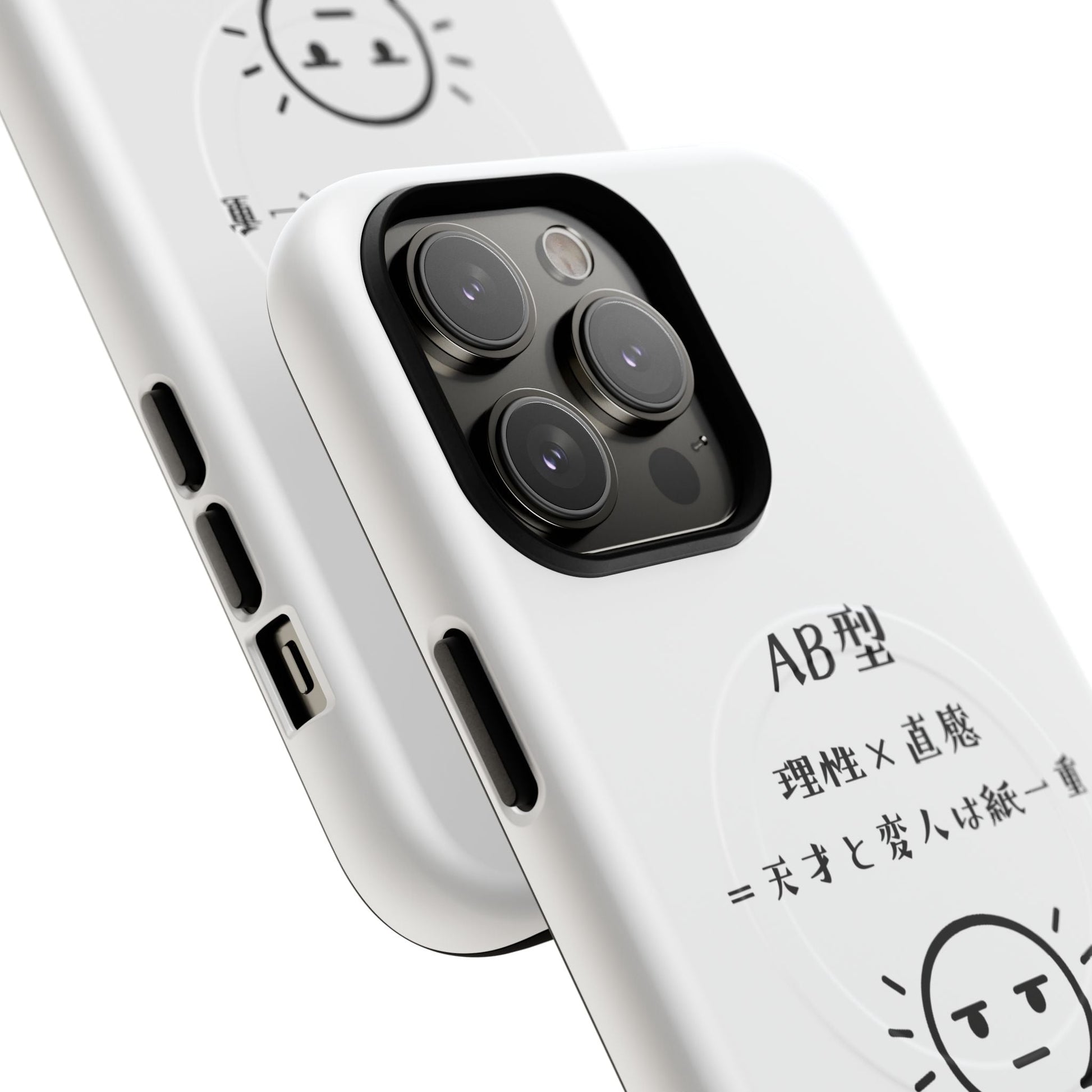 Photo of AB Blood Type Phone Case Magnetic Charging Compatible & Bold Personality Design (Japanese version) from IROHA - STUDIO