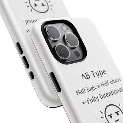 Photo of AB Blood Type Phone Case Magnetic Charging Compatible & Bold Personality Design from IROHA - STUDIO