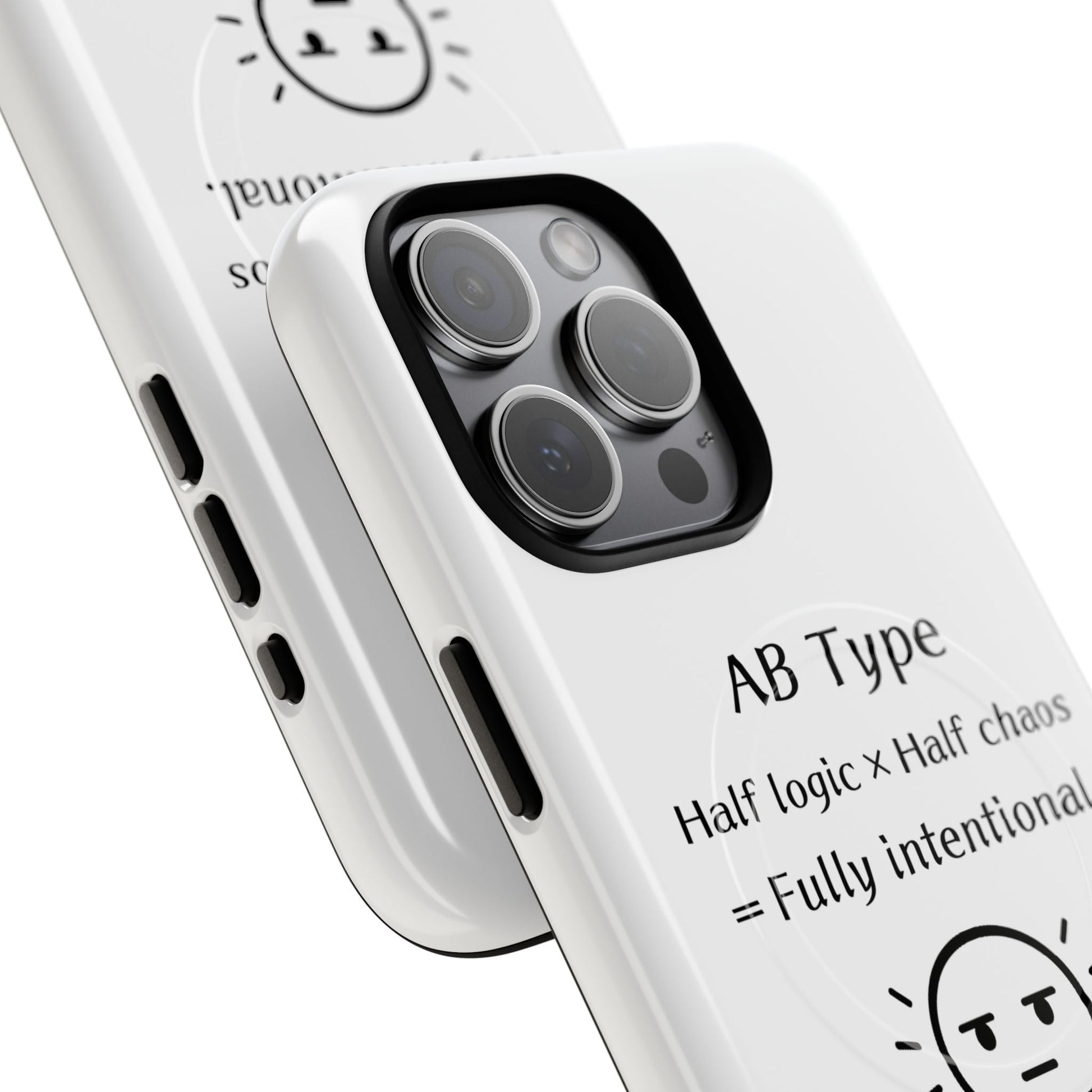 Photo of AB Blood Type Phone Case Magnetic Charging Compatible & Bold Personality Design from IROHA - STUDIO