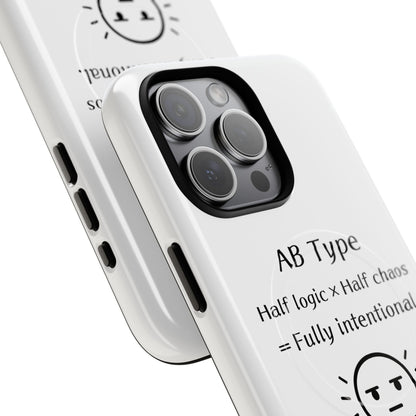 Photo of AB Blood Type Phone Case Magnetic Charging Compatible & Bold Personality Design from IROHA - STUDIO