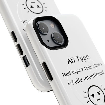 Photo of AB Blood Type Phone Case Magnetic Charging Compatible & Bold Personality Design from IROHA - STUDIO