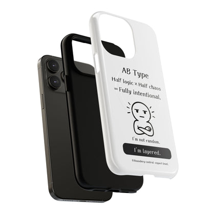 Photo of AB Blood Type Phone Case Magnetic Charging Compatible & Bold Personality Design from IROHA - STUDIO
