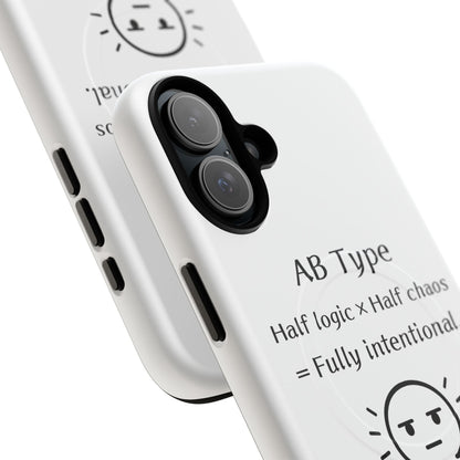 Photo of AB Blood Type Phone Case Magnetic Charging Compatible & Bold Personality Design from IROHA - STUDIO