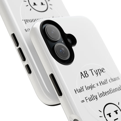 Photo of AB Blood Type Phone Case Magnetic Charging Compatible & Bold Personality Design from IROHA - STUDIO
