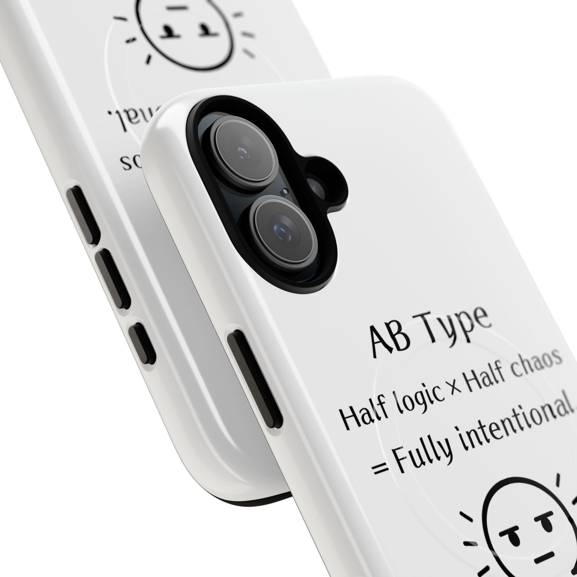 Photo of AB Blood Type Phone Case Magnetic Charging Compatible & Bold Personality Design from IROHA - STUDIO