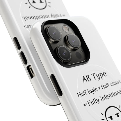 Photo of AB Blood Type Phone Case Magnetic Charging Compatible & Bold Personality Design from IROHA - STUDIO