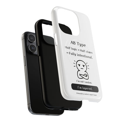 Photo of AB Blood Type Phone Case Magnetic Charging Compatible & Bold Personality Design from IROHA - STUDIO