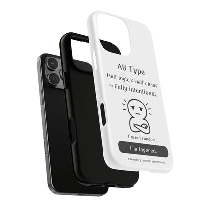 Photo of AB Blood Type Phone Case Magnetic Charging Compatible & Bold Personality Design from IROHA - STUDIO
