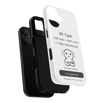 Photo of AB Blood Type Phone Case Magnetic Charging Compatible & Bold Personality Design from IROHA - STUDIO