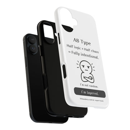 Photo of AB Blood Type Phone Case Magnetic Charging Compatible & Bold Personality Design from IROHA - STUDIO