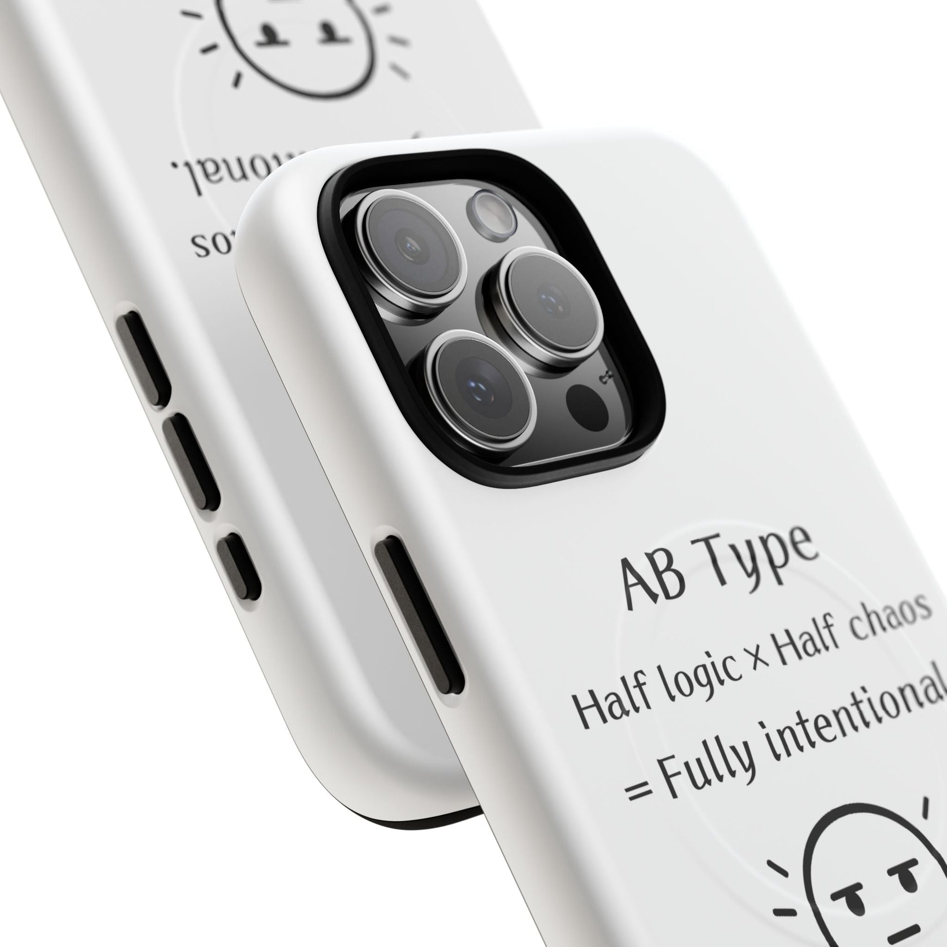Photo of AB Blood Type Phone Case Magnetic Charging Compatible & Bold Personality Design from IROHA - STUDIO