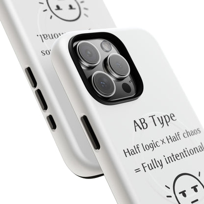 Photo of AB Blood Type Phone Case Magnetic Charging Compatible & Bold Personality Design from IROHA - STUDIO