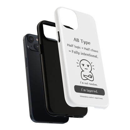 Photo of AB Blood Type Phone Case Magnetic Charging Compatible & Bold Personality Design from IROHA - STUDIO