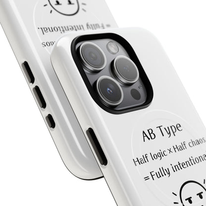 Photo of AB Blood Type Phone Case Magnetic Charging Compatible & Bold Personality Design from IROHA - STUDIO