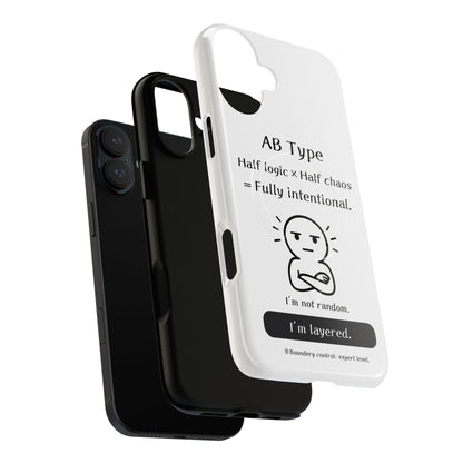 Photo of AB Blood Type Phone Case Magnetic Charging Compatible & Bold Personality Design from IROHA - STUDIO