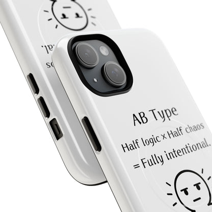 Photo of AB Blood Type Phone Case Magnetic Charging Compatible & Bold Personality Design from IROHA - STUDIO