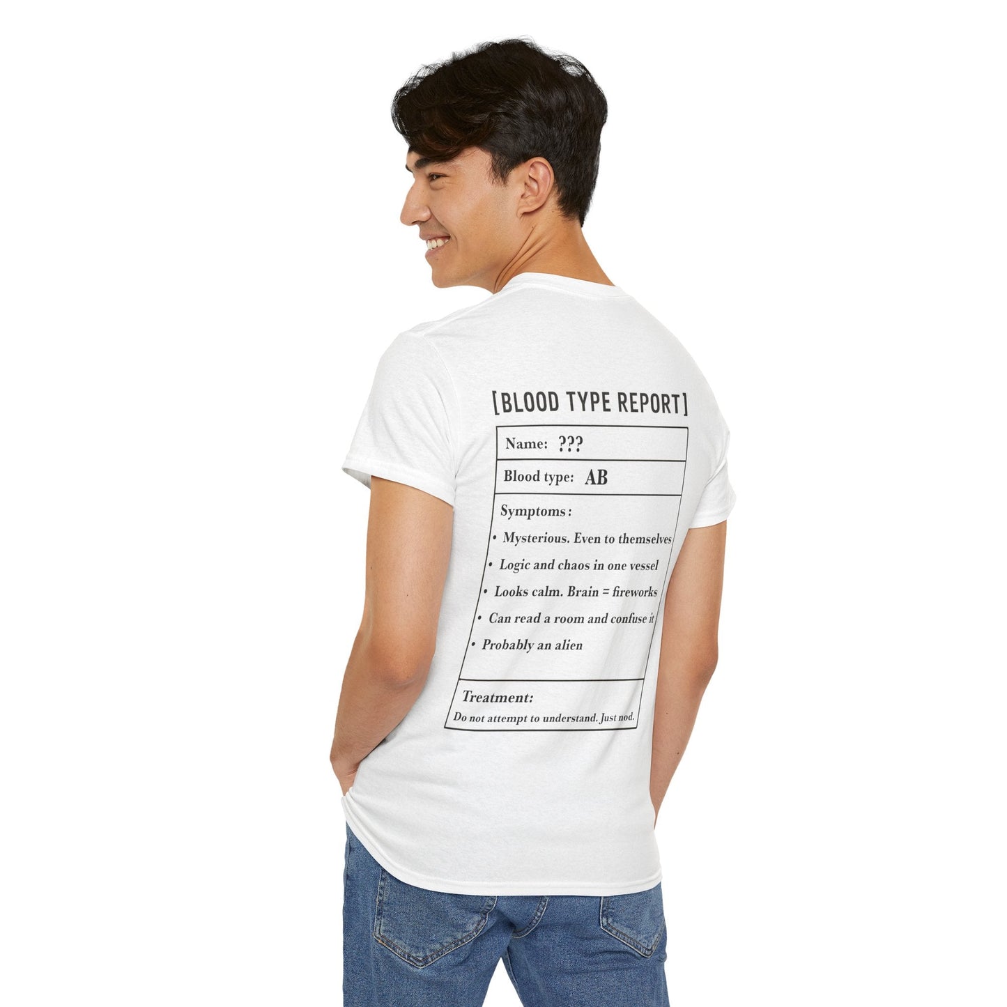 Photo of AB Blood Type T-Shirt – Funny Insect Tee Japanese Humour Gift from IROHA - STUDIO