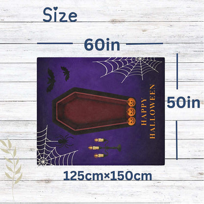 Halloween Baby Blanket – Halloween Vampire Coffin Scene by IROHA studio