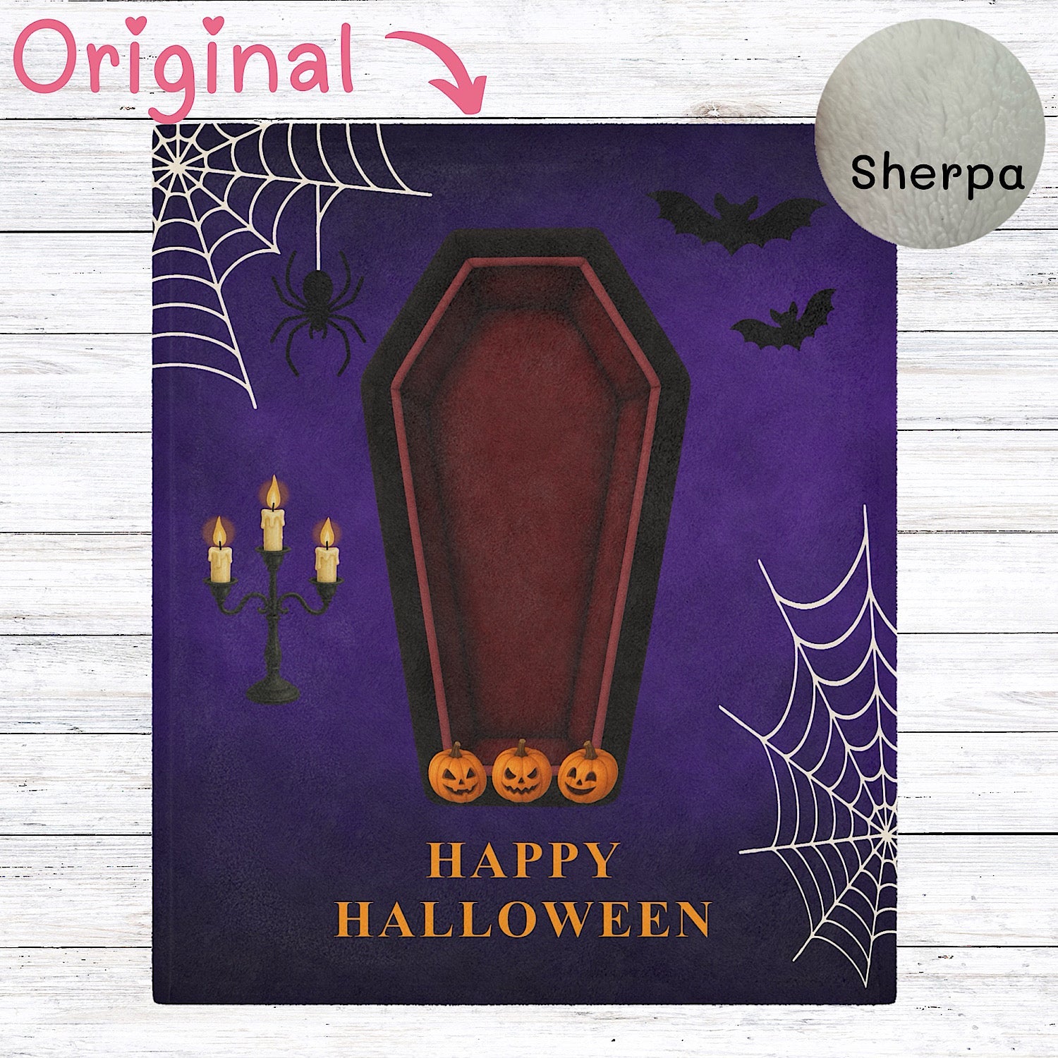 Photo of Halloween Baby Blanket – Halloween Vampire Coffin Scene from IROHA - STUDIO
