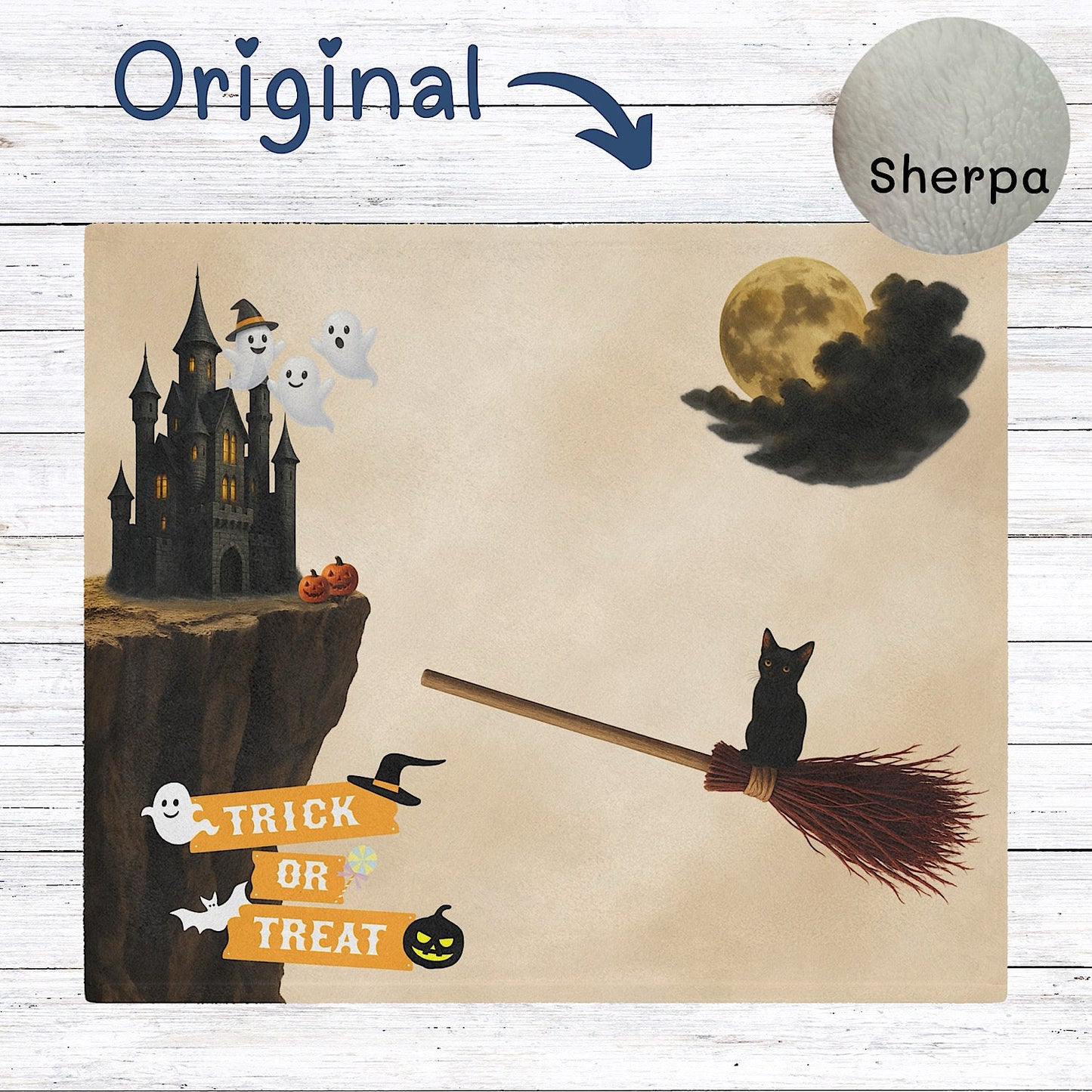 Photo of Halloween Photo Prop Baby Blanket for spooky Cute pictures (Beige) from IROHA - STUDIO