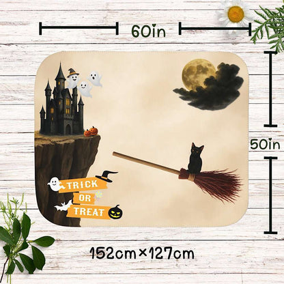 Halloween Photo Prop Baby Blanket for Spooky Cute Pictures (Beige) by IROHA studio