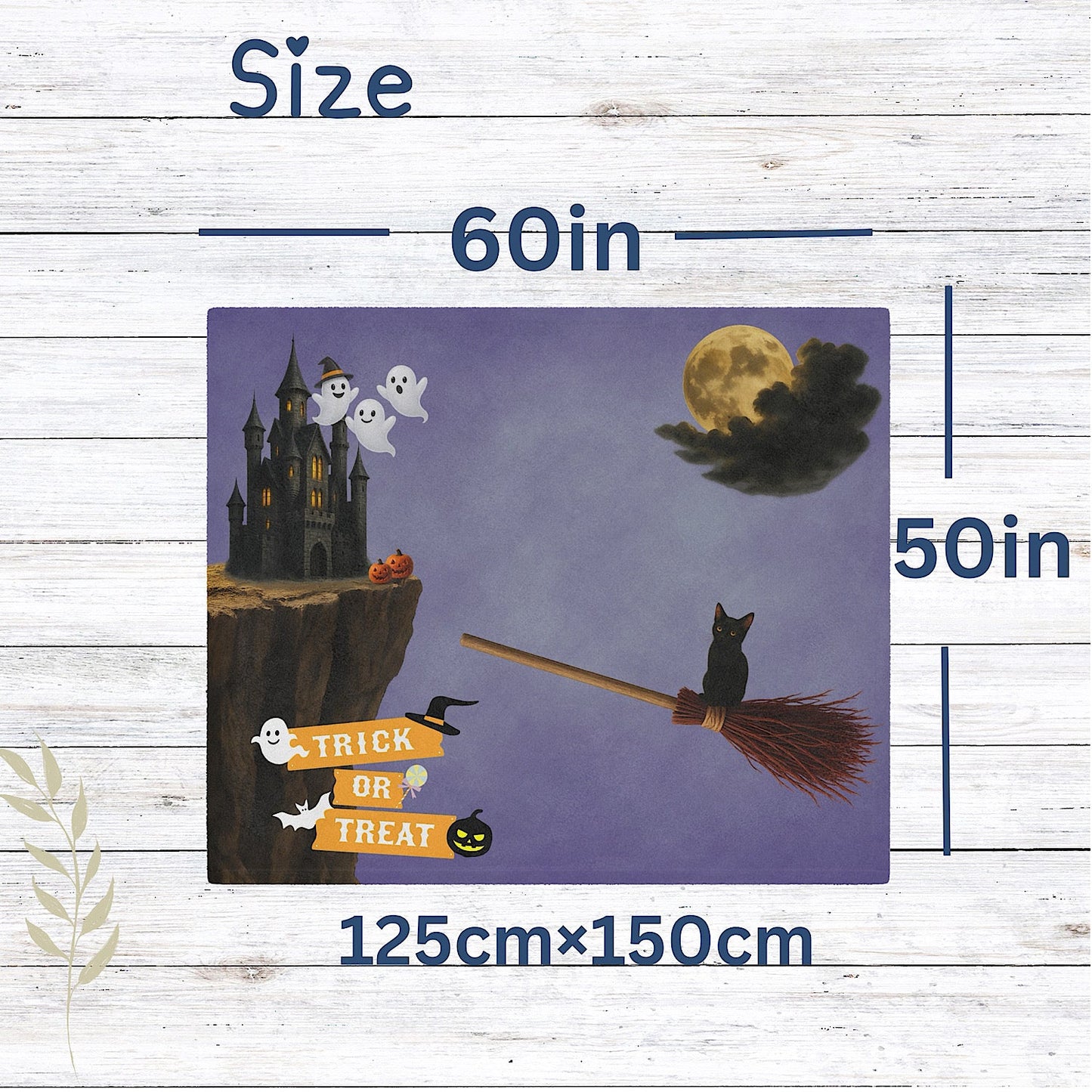 Photo of Halloween Photo Prop Baby Blanket for Spooky Cute Pictures (Purple) from IROHA - STUDIO