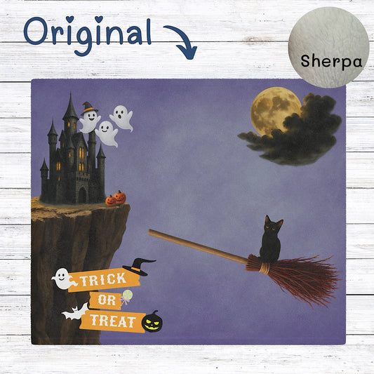 Photo of Halloween Photo Prop Baby Blanket for Spooky Cute Pictures (Purple) from IROHA - STUDIO