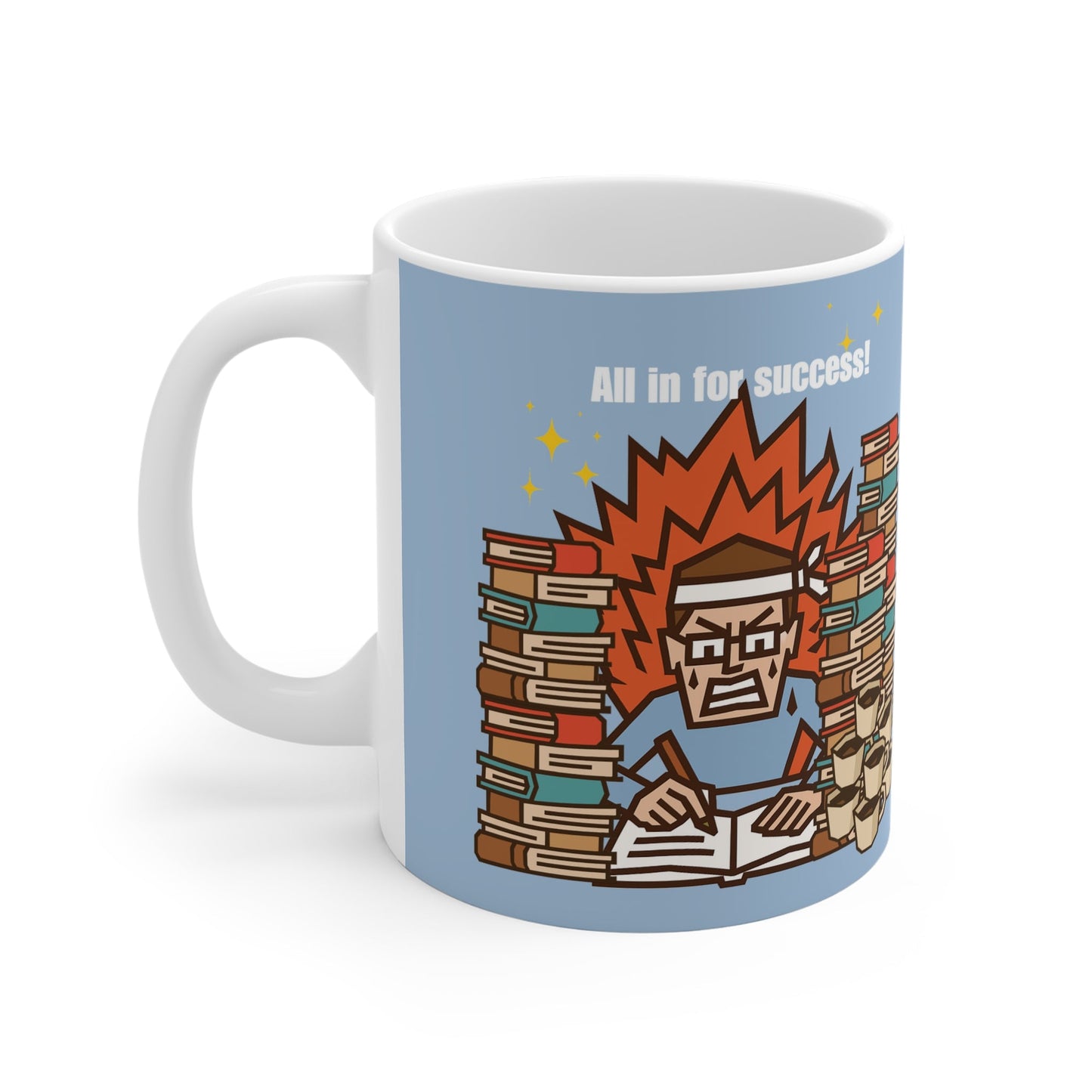 Photo of Hustle Fuel Mug (Boy)| Motivational Coffee Cup for Study & Work” from IROHA - STUDIO