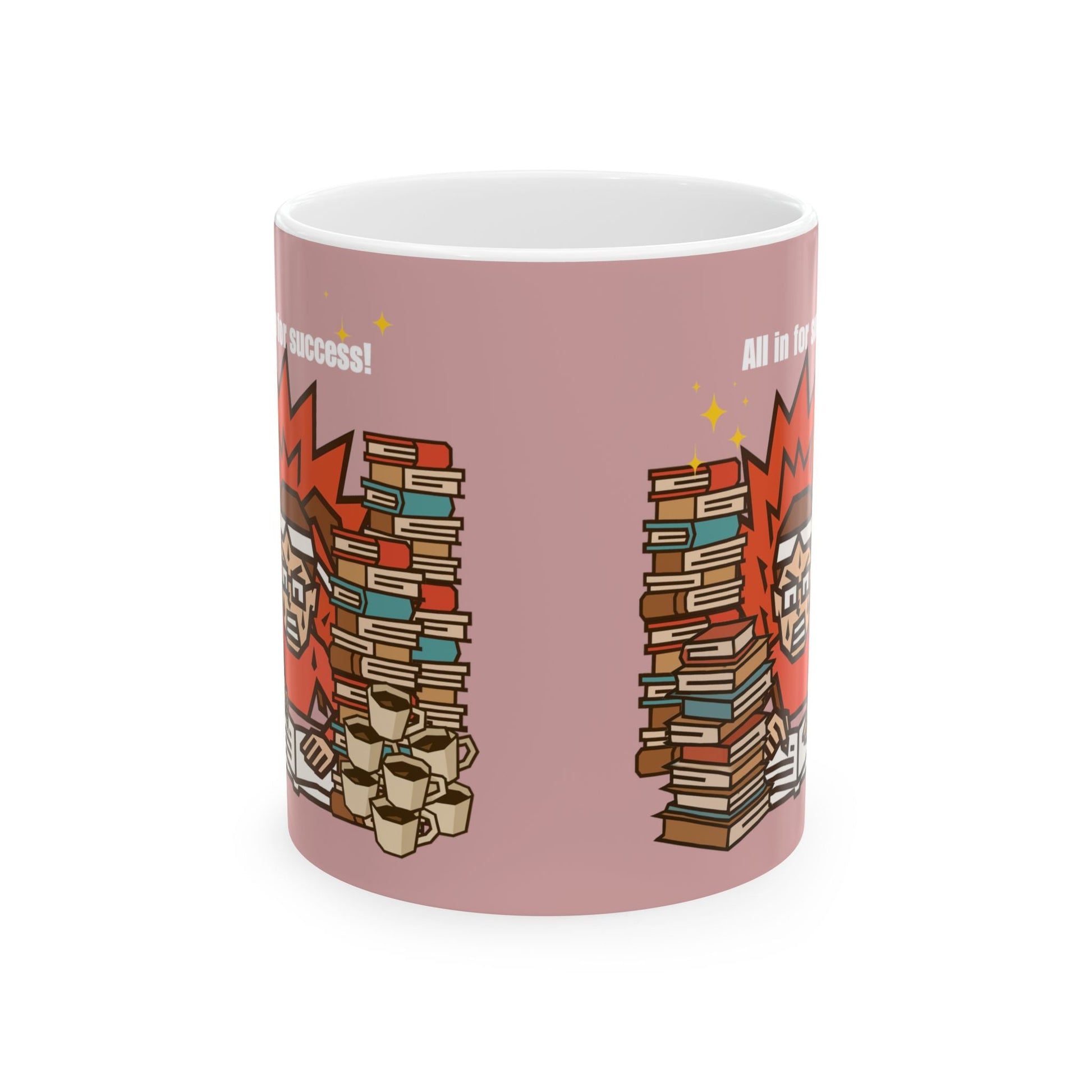 Hustle Fuel Mug (Girl) | Motivational Coffee Cup for Study & Work” by IROHA-studio