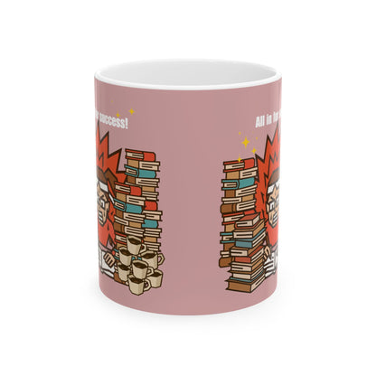 Hustle Fuel Mug (Girl) | Motivational Coffee Cup for Study & Work” by IROHA-studio